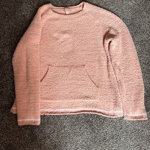 Barefoot Dreams Cozychic sweater and short lounge set